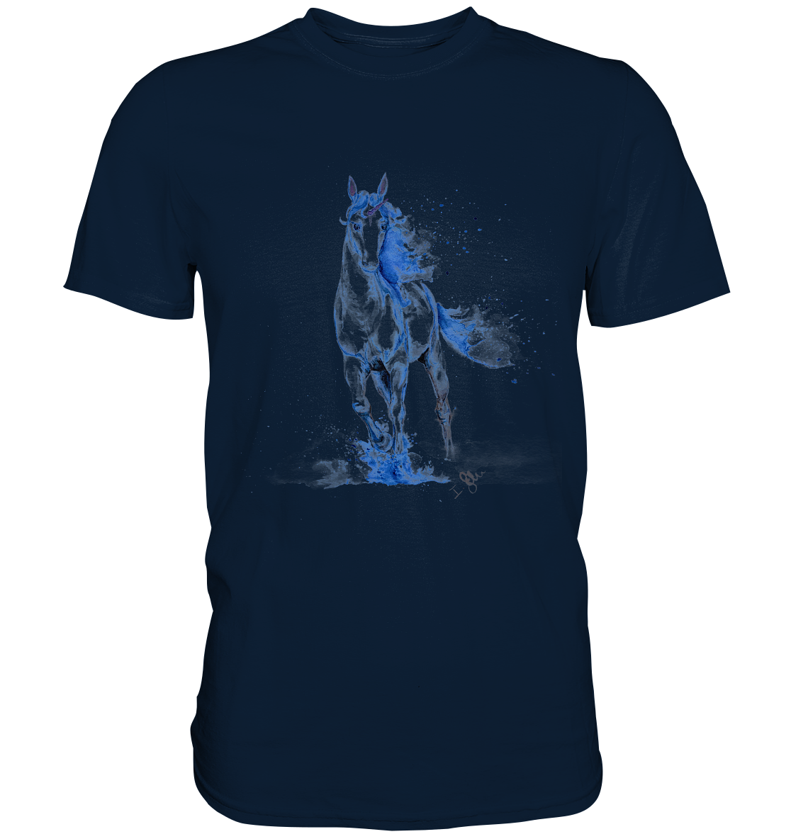 Blaues Einhorn - Premium Shirt