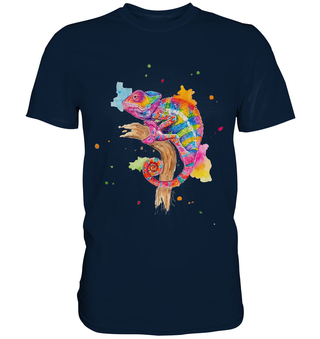 Buntes Chamäleon - Premium Shirt
