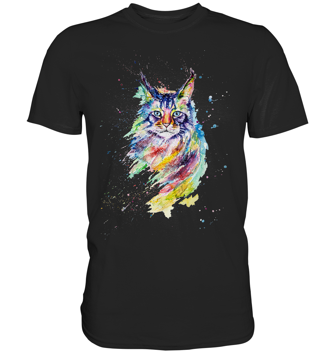 Bunte Katze - Premium Shirt