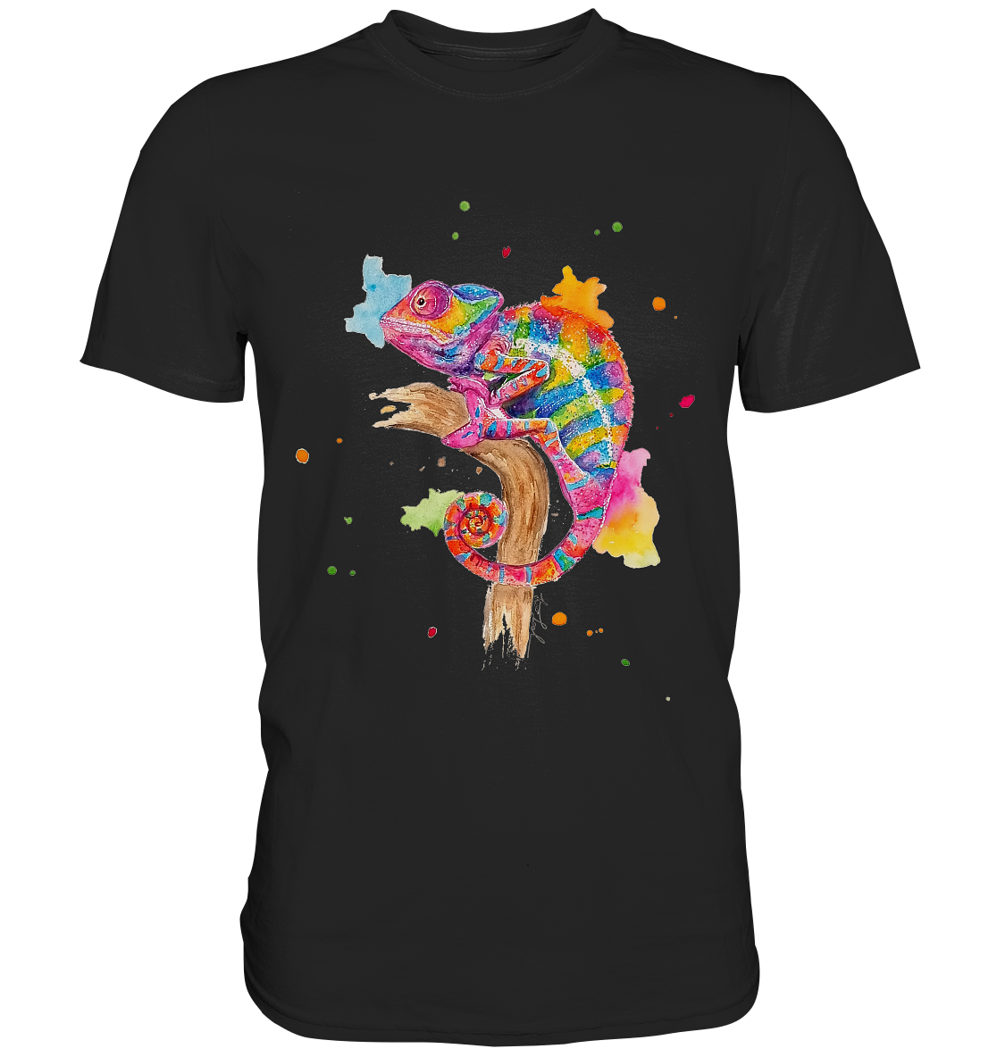 Buntes Chamäleon - Premium Shirt