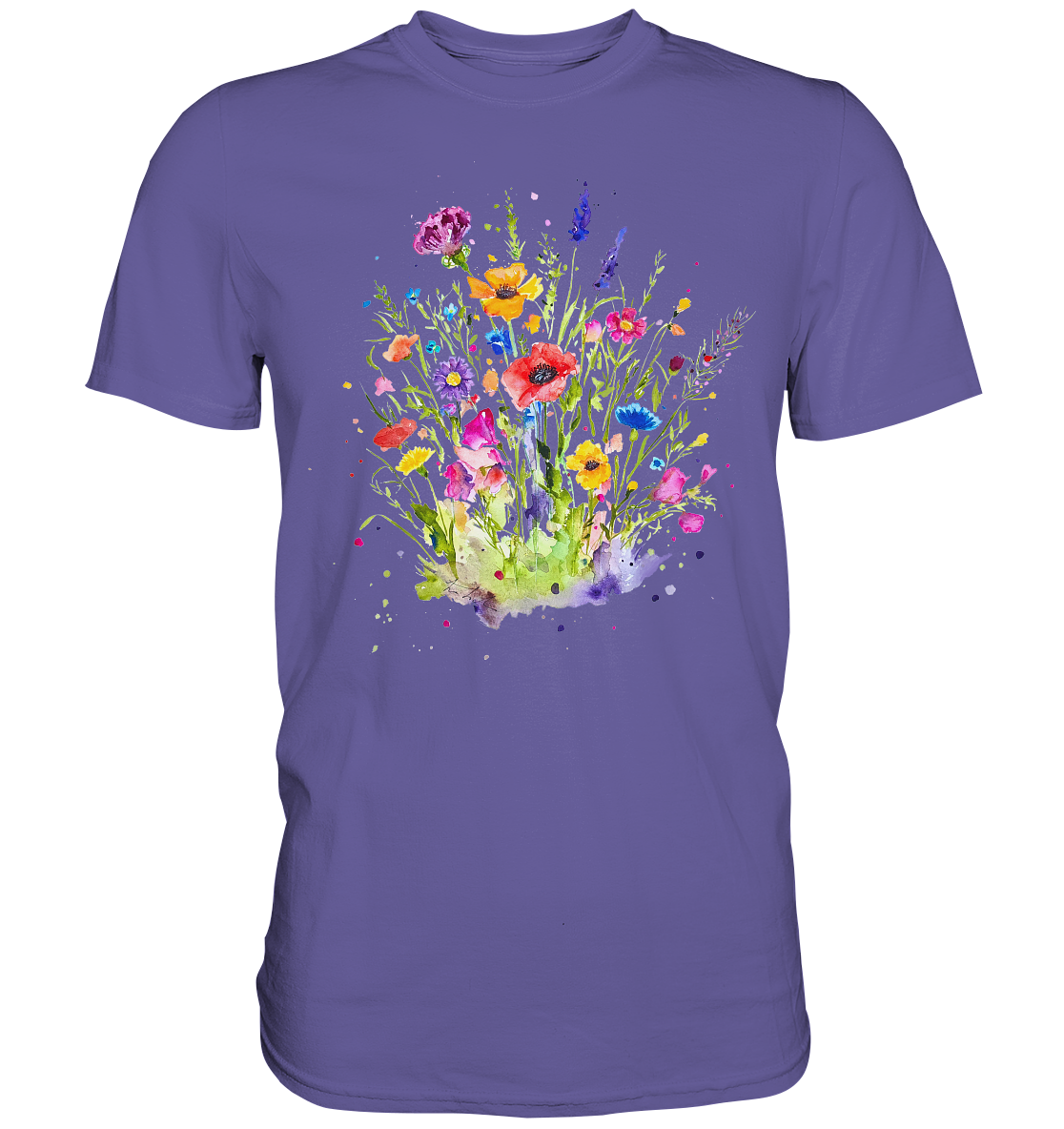 Wildblumen in Aquarell - Premium Shirt