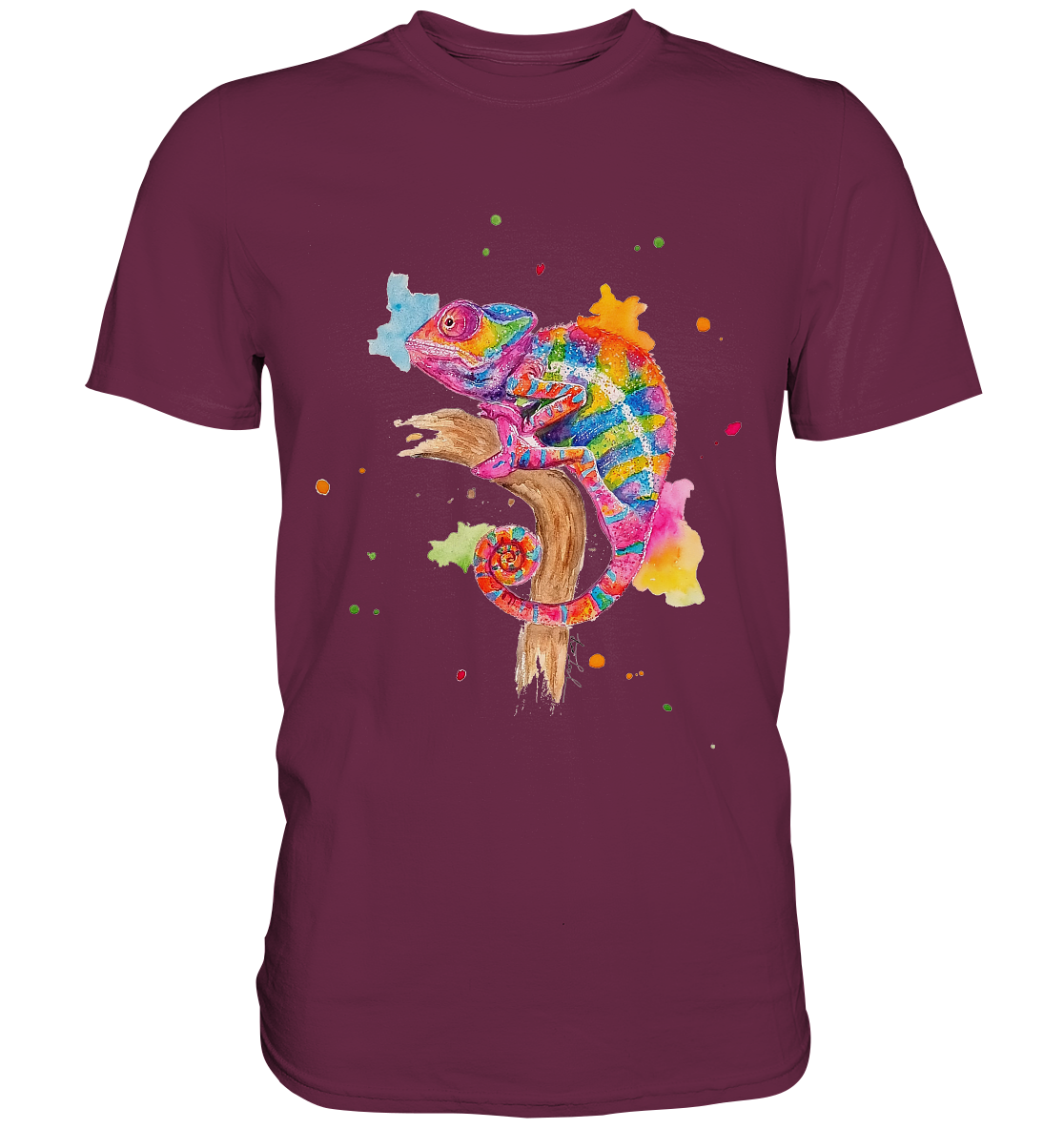 Buntes Chamäleon - Premium Shirt