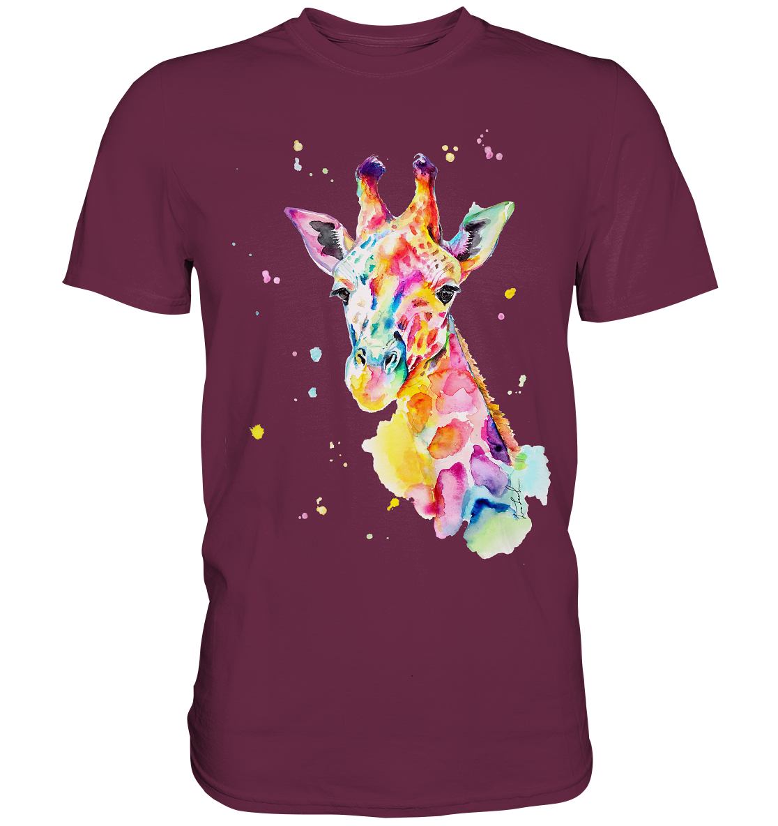 Bunte Giraffe - Premium Shirt