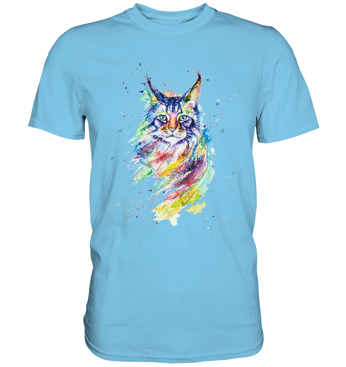 Bunte Katze - Premium Shirt