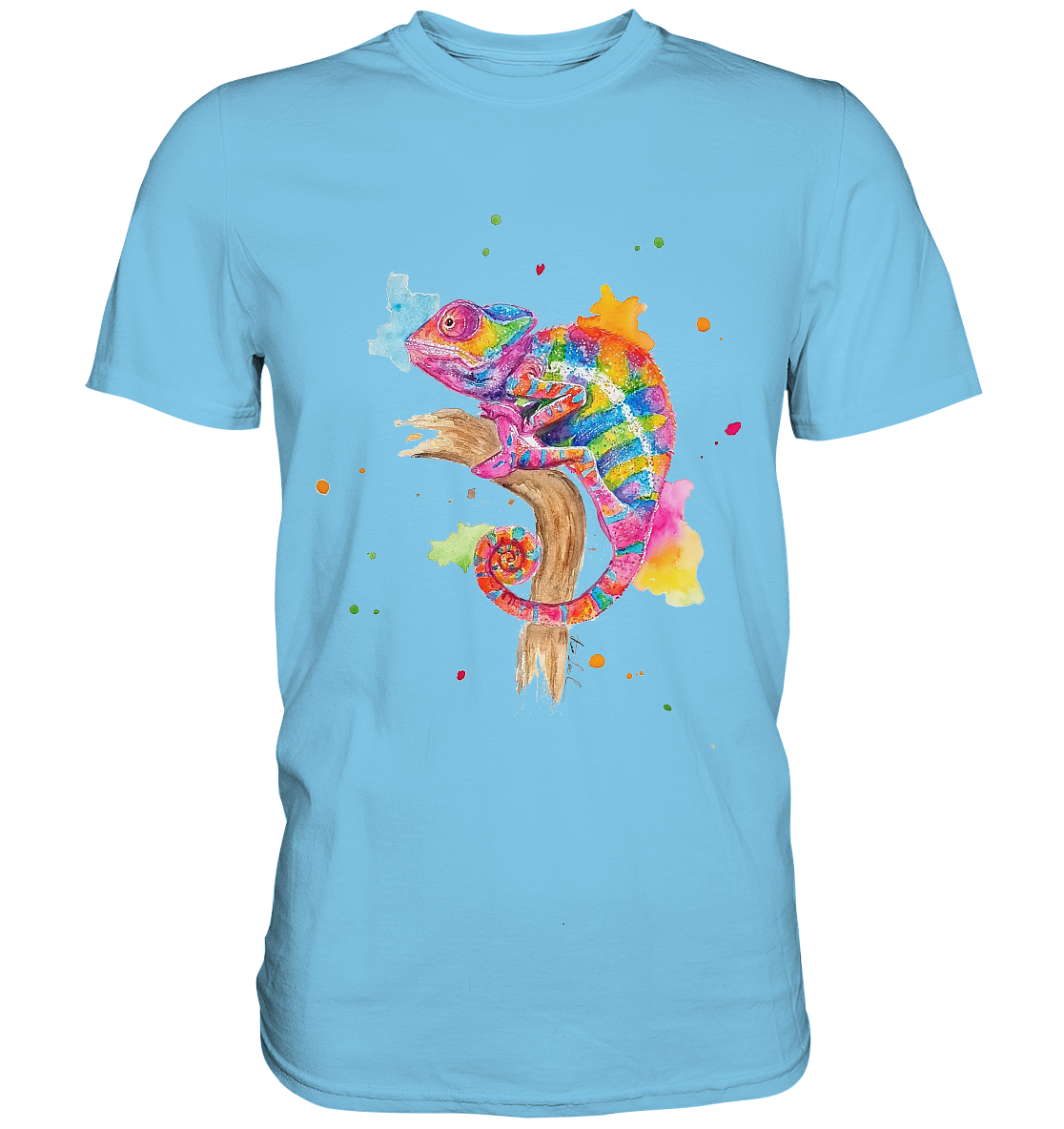 Buntes Chamäleon - Premium Shirt