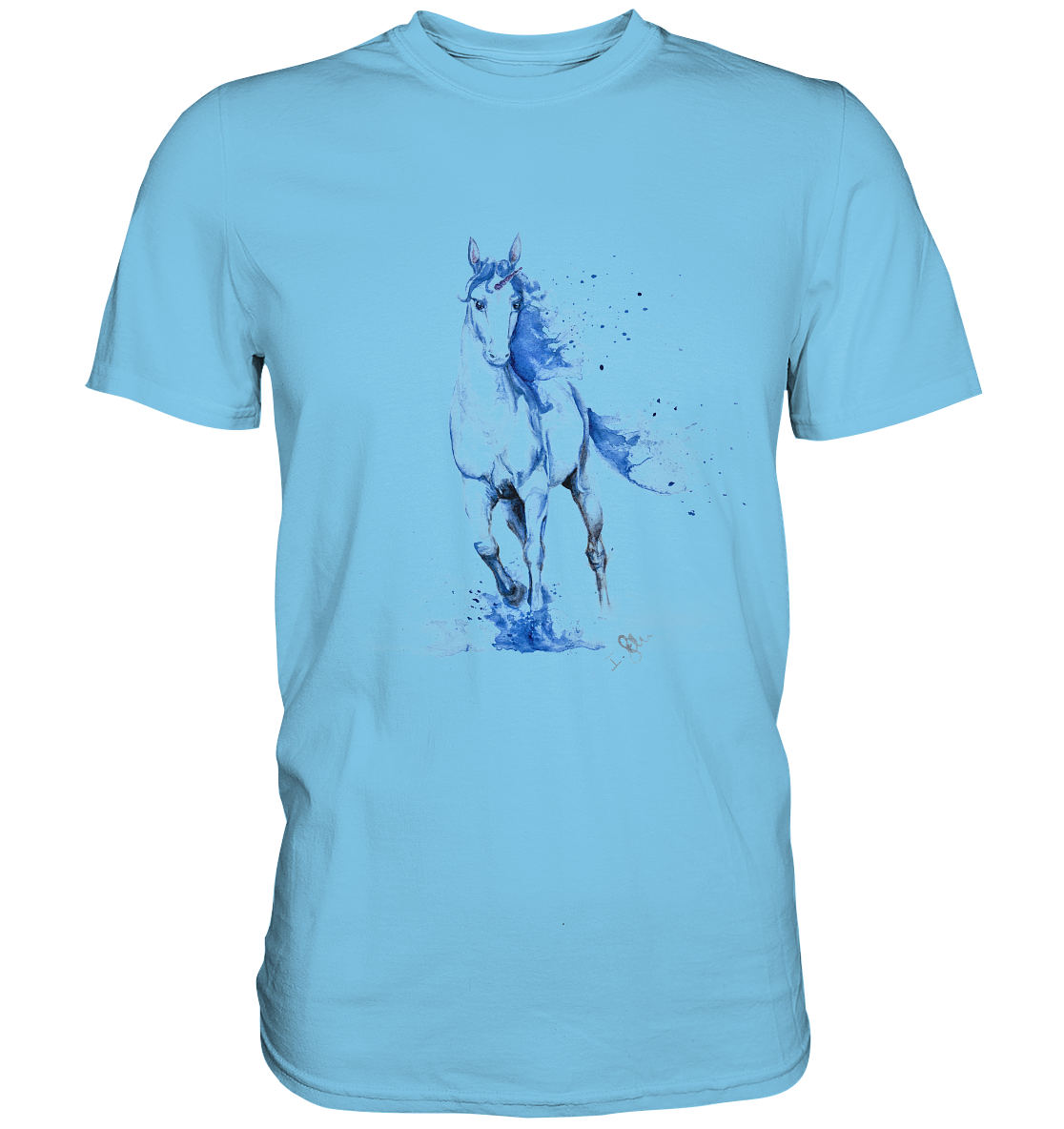 Blaues Einhorn - Premium Shirt