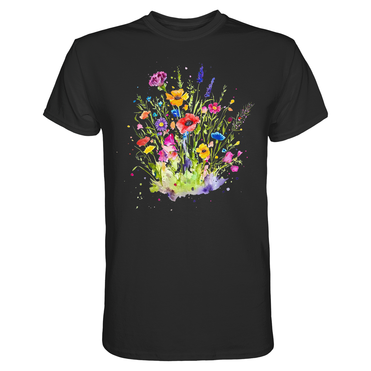 Wildblumen in Aquarell - Premium Shirt