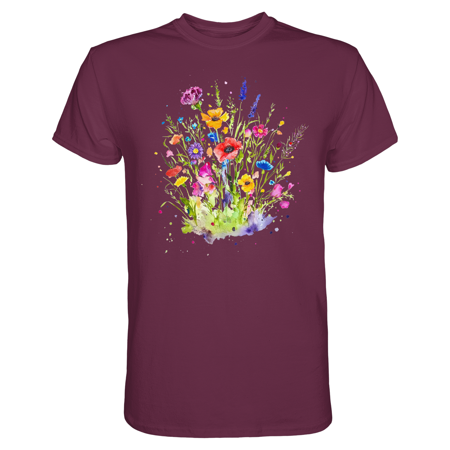 Wildblumen in Aquarell - Premium Shirt