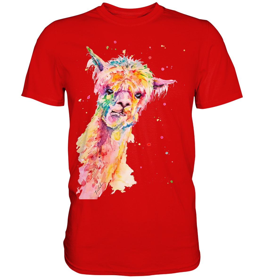 Lustiges Alpaka - Premium Shirt