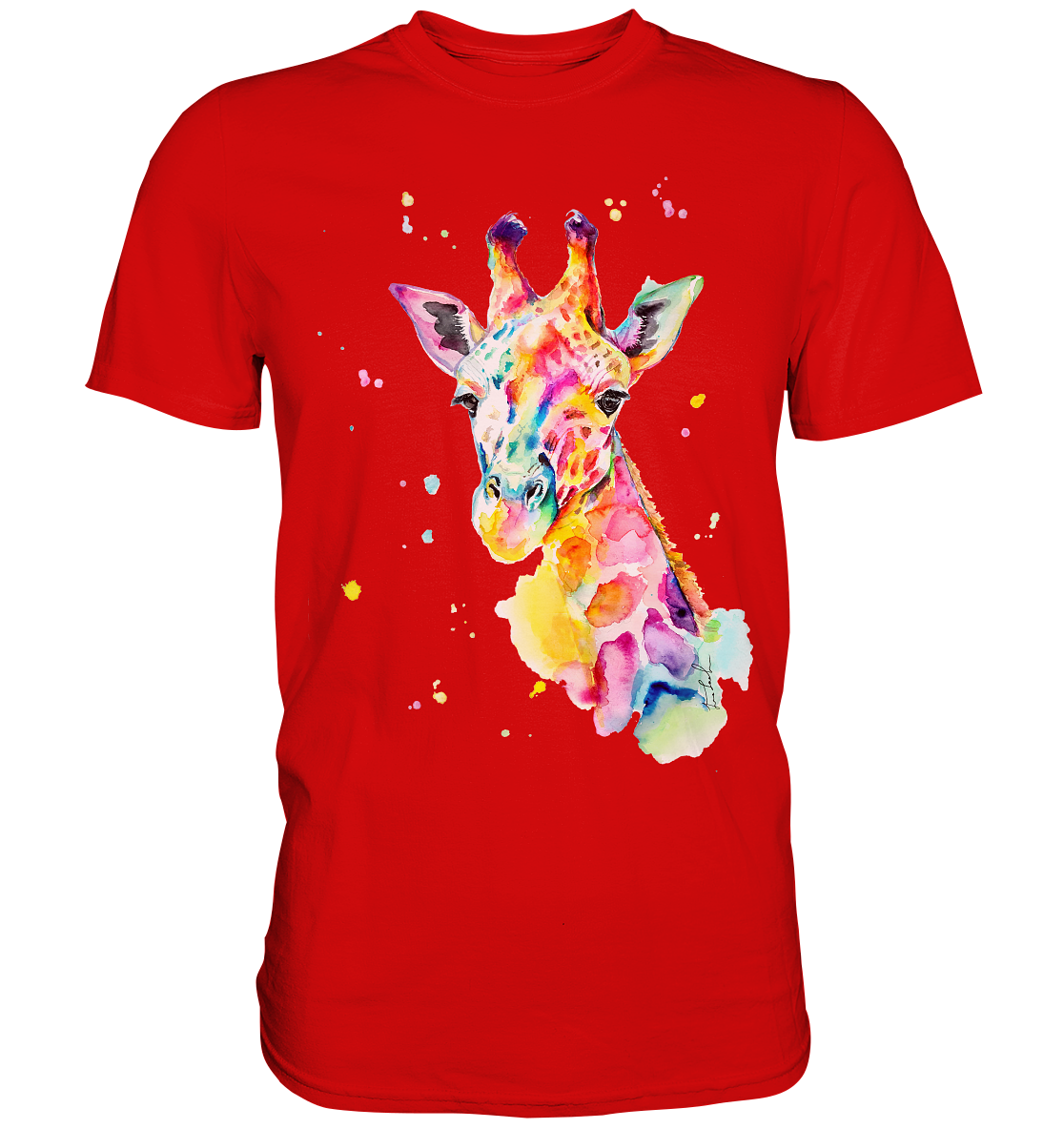 Bunte Giraffe - Premium Shirt