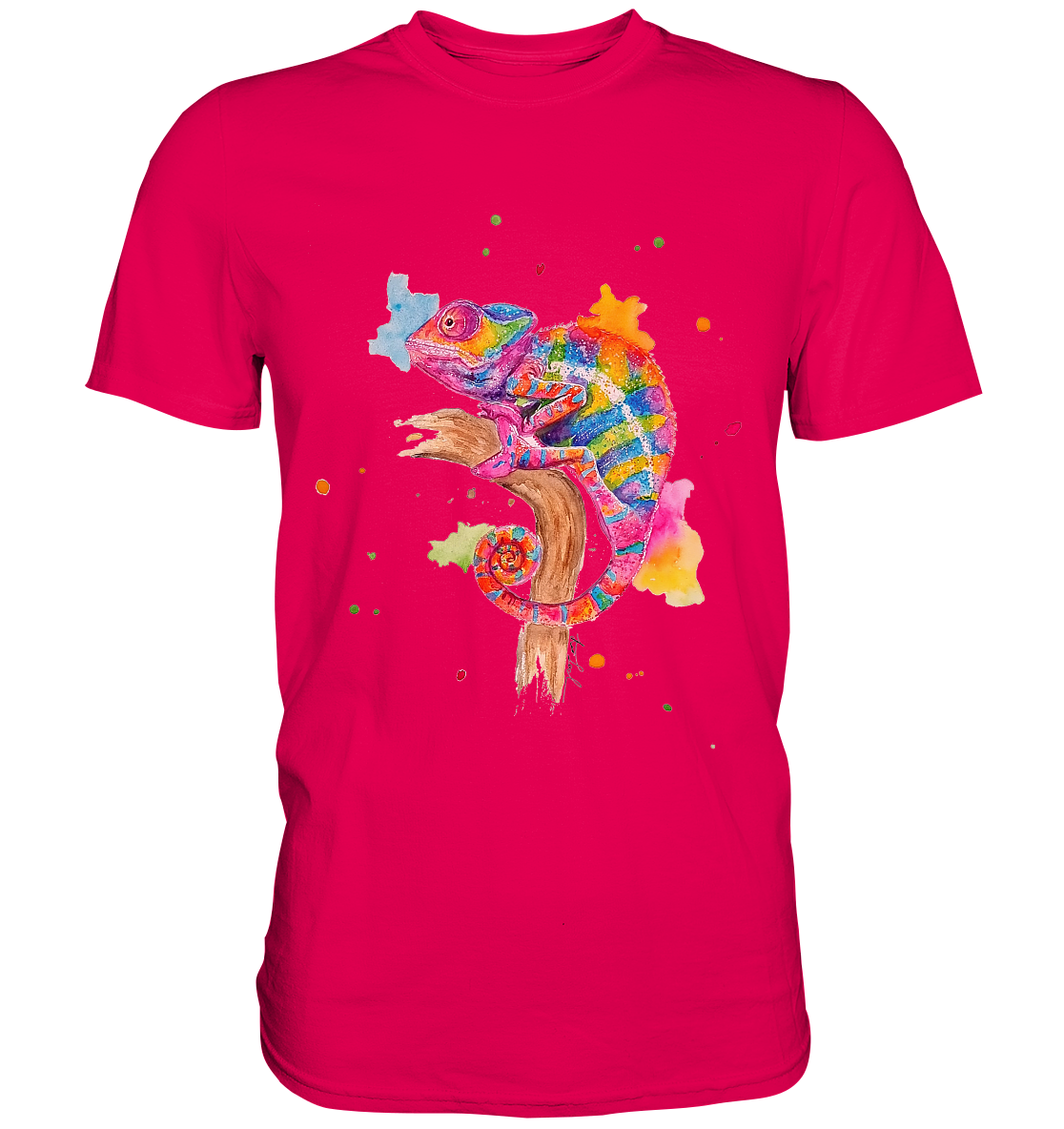 Buntes Chamäleon - Premium Shirt