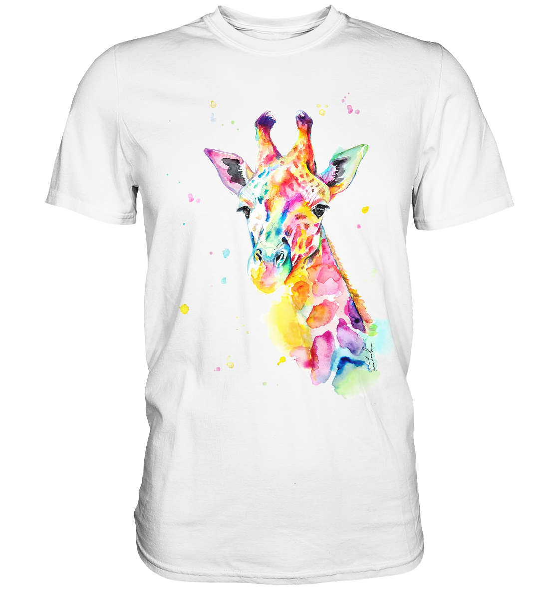 Bunte Giraffe - Premium Shirt