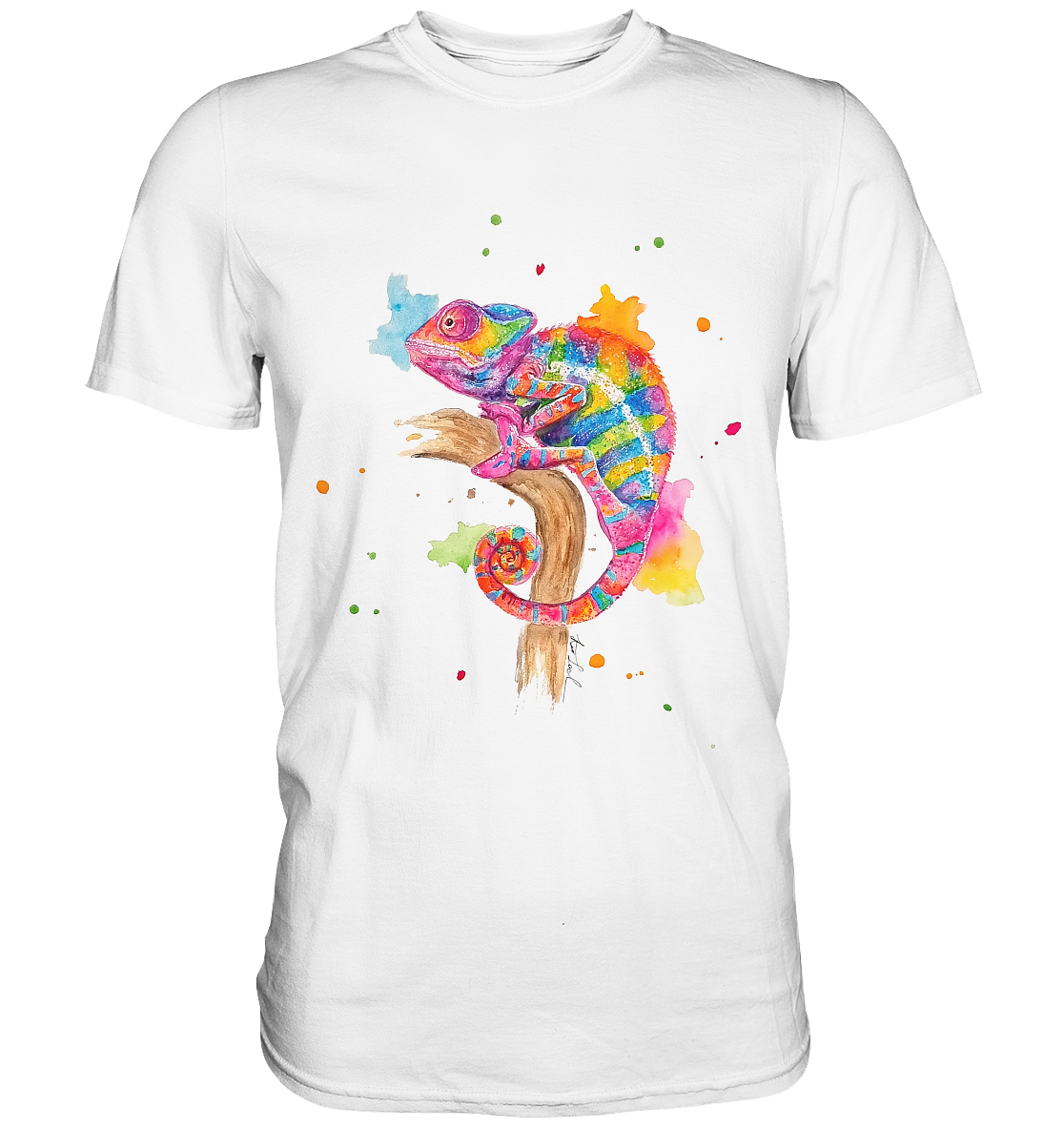 Buntes Chamäleon - Premium Shirt