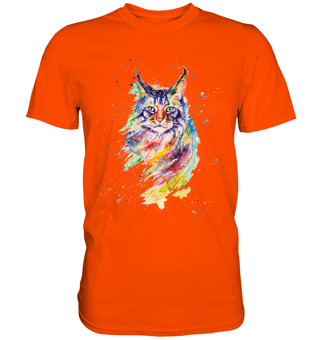 Bunte Katze - Premium Shirt