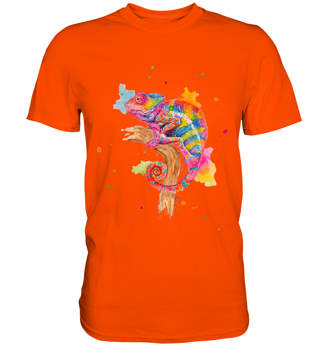 Buntes Chamäleon - Premium Shirt