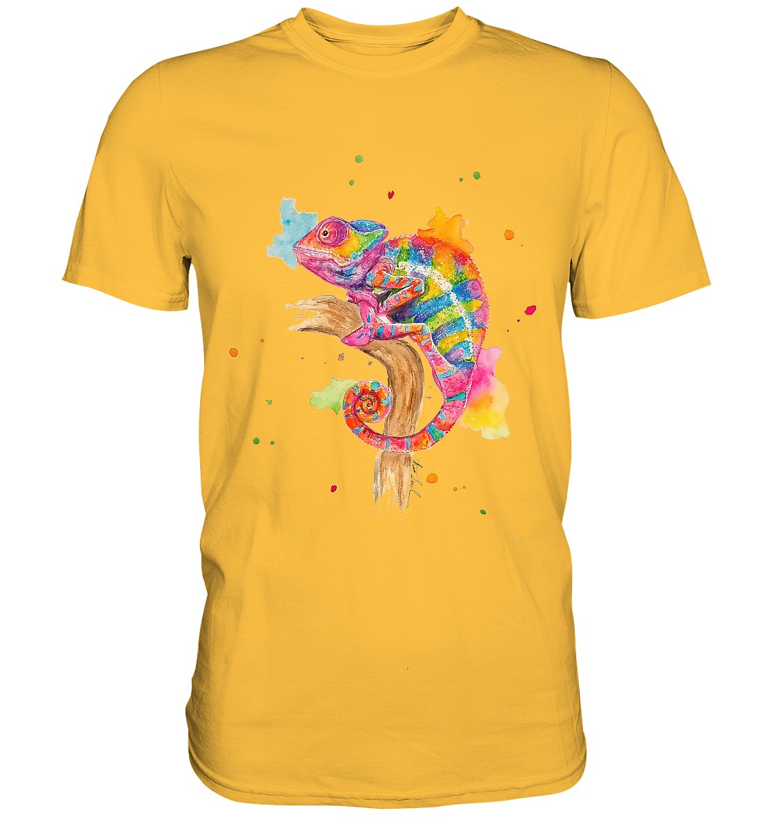 Buntes Chamäleon - Premium Shirt