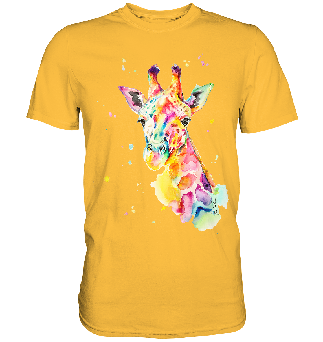 Bunte Giraffe - Premium Shirt
