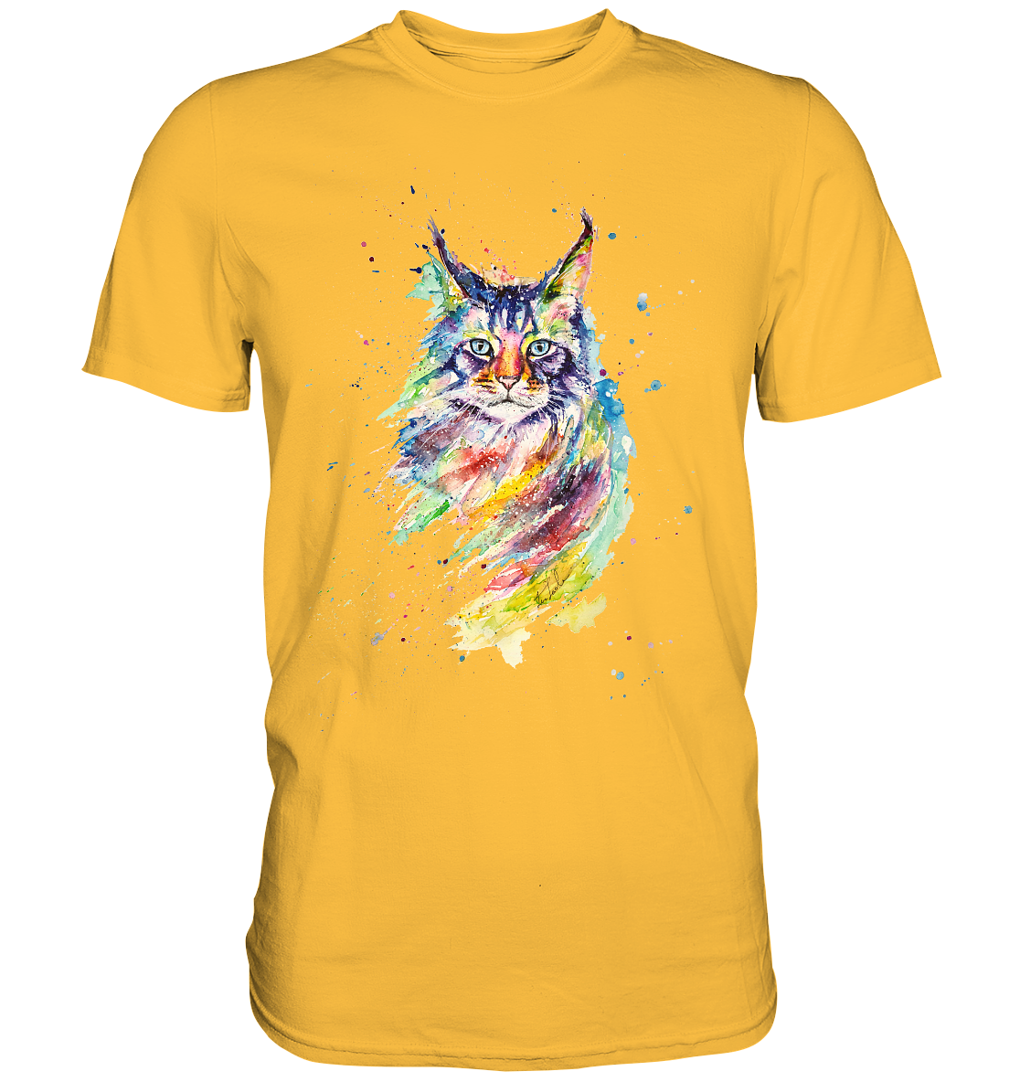 Bunte Katze - Premium Shirt