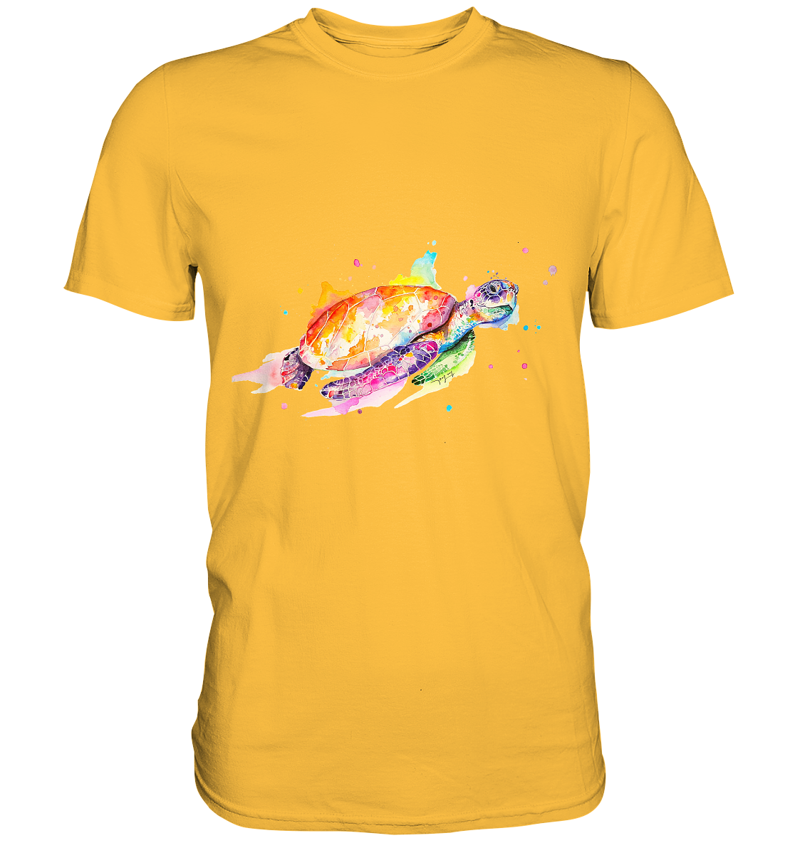Bunte Meeresschildkröte - Premium Shirt