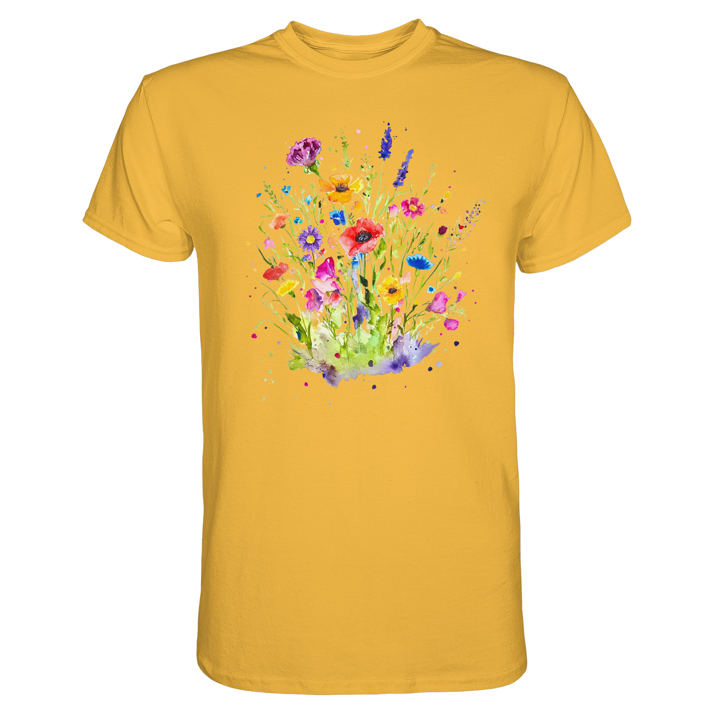Wildblumen in Aquarell - Premium Shirt