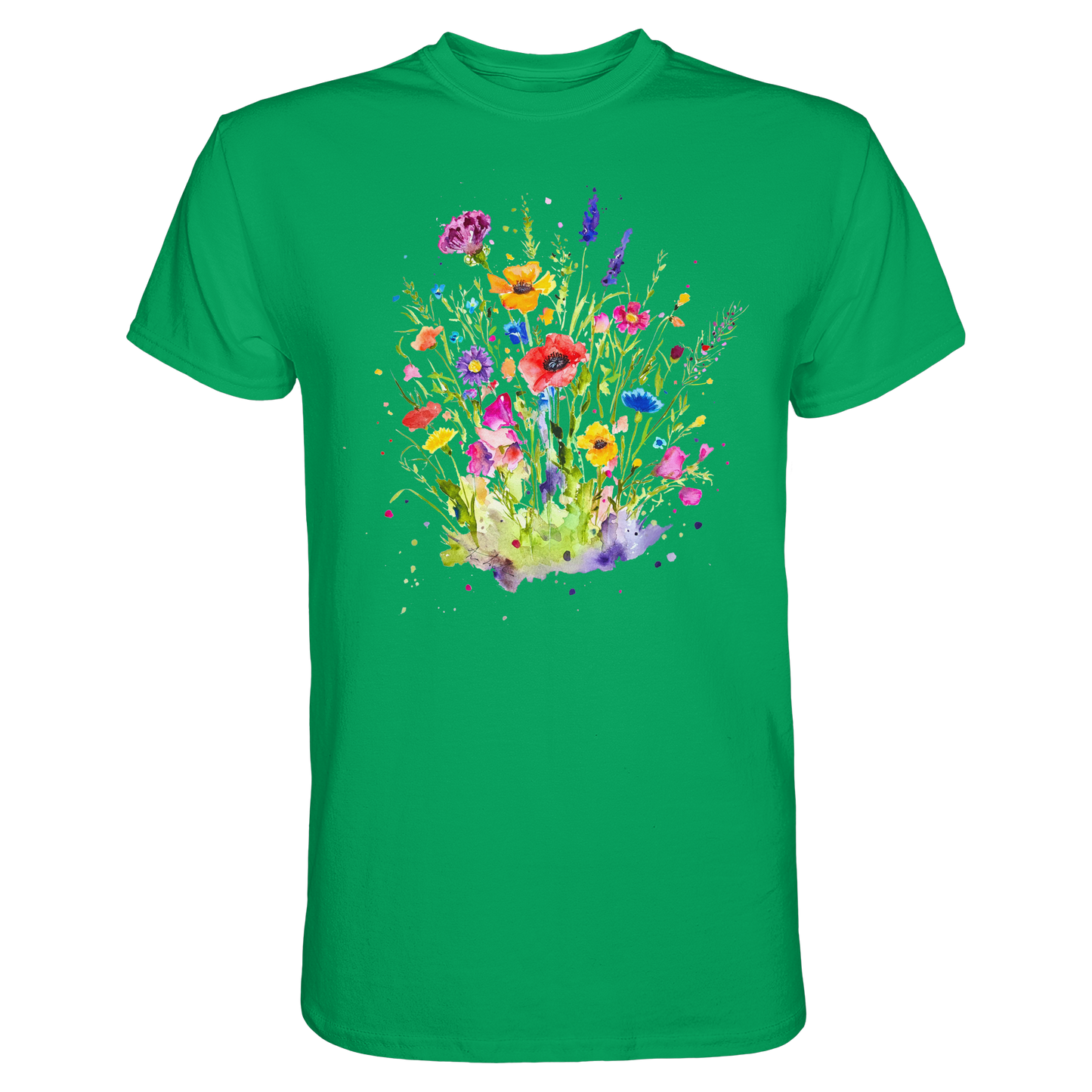 Wildblumen in Aquarell - Premium Shirt