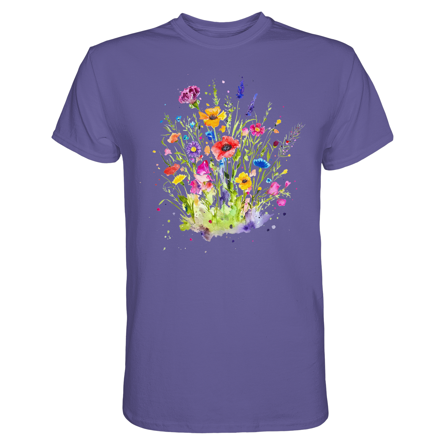 Wildblumen in Aquarell - Premium Shirt