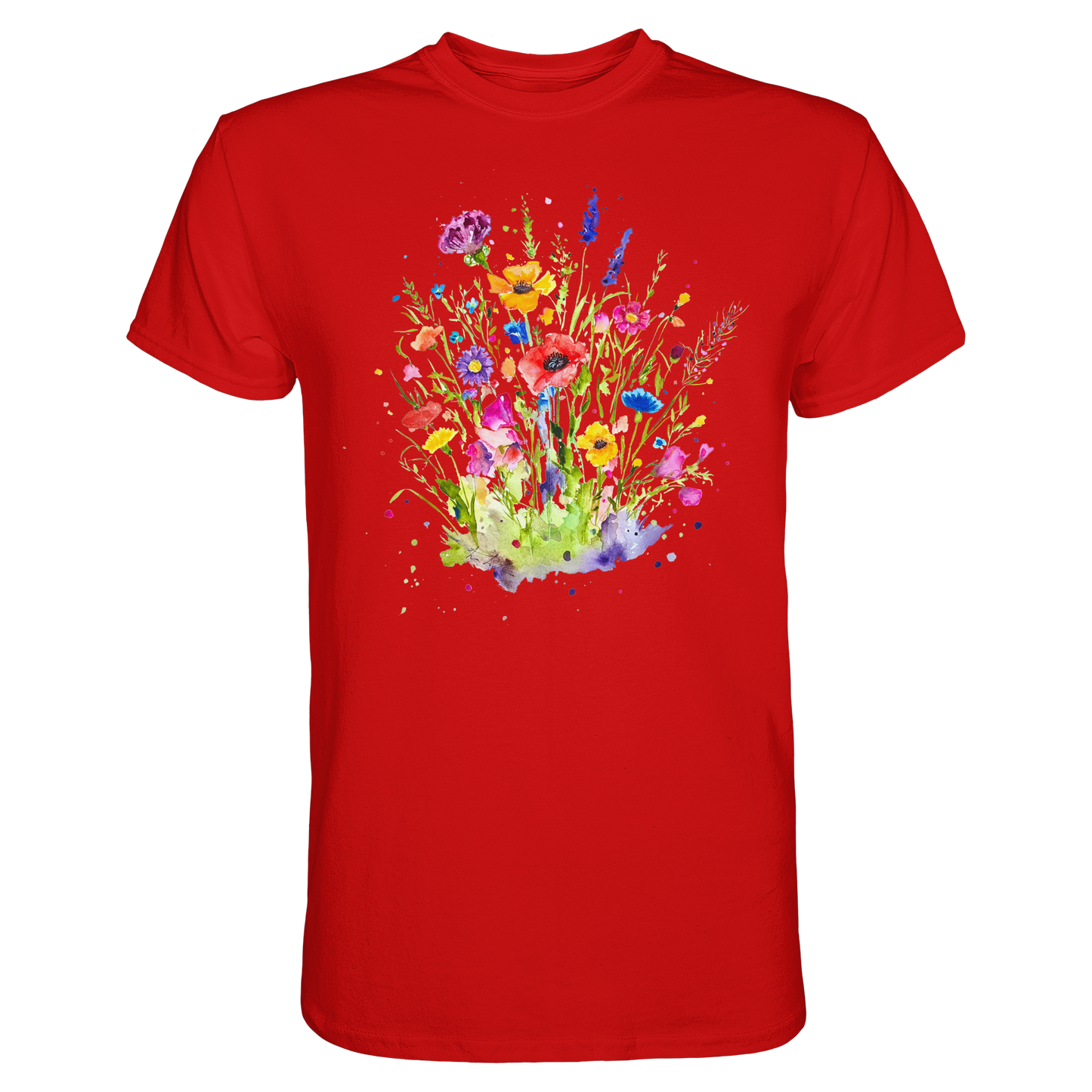 Wildblumen in Aquarell - Premium Shirt