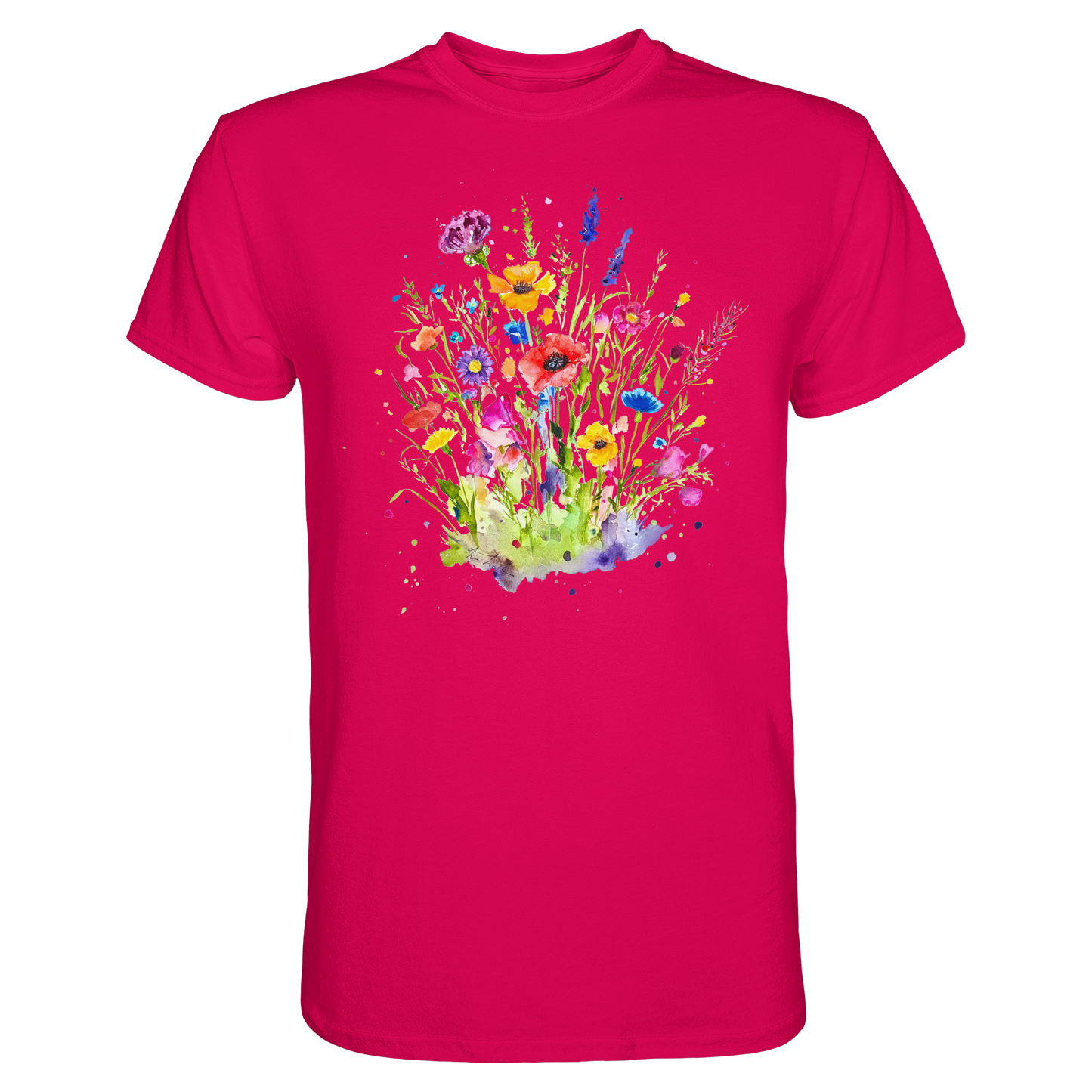 Wildblumen in Aquarell - Premium Shirt