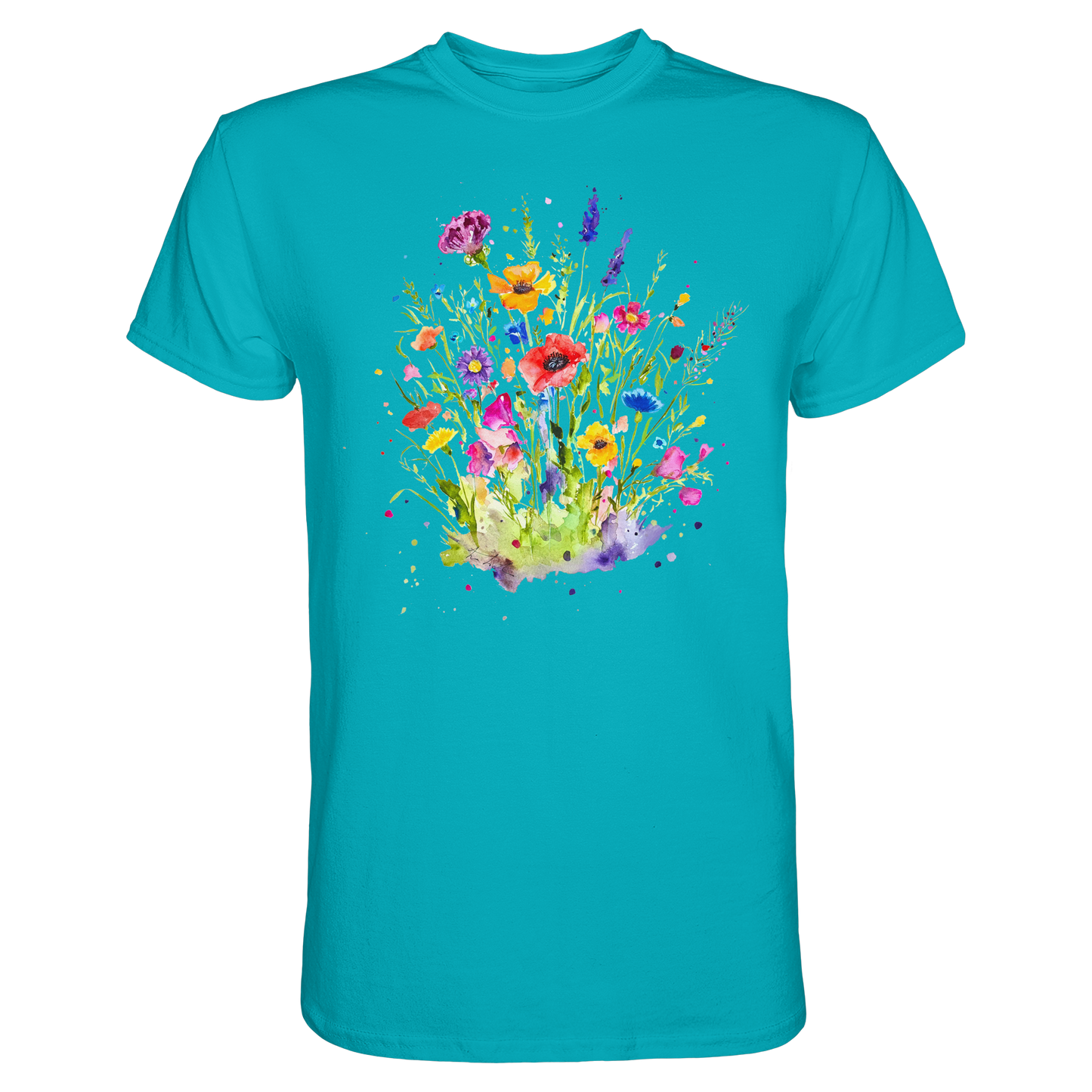 Wildblumen in Aquarell - Premium Shirt