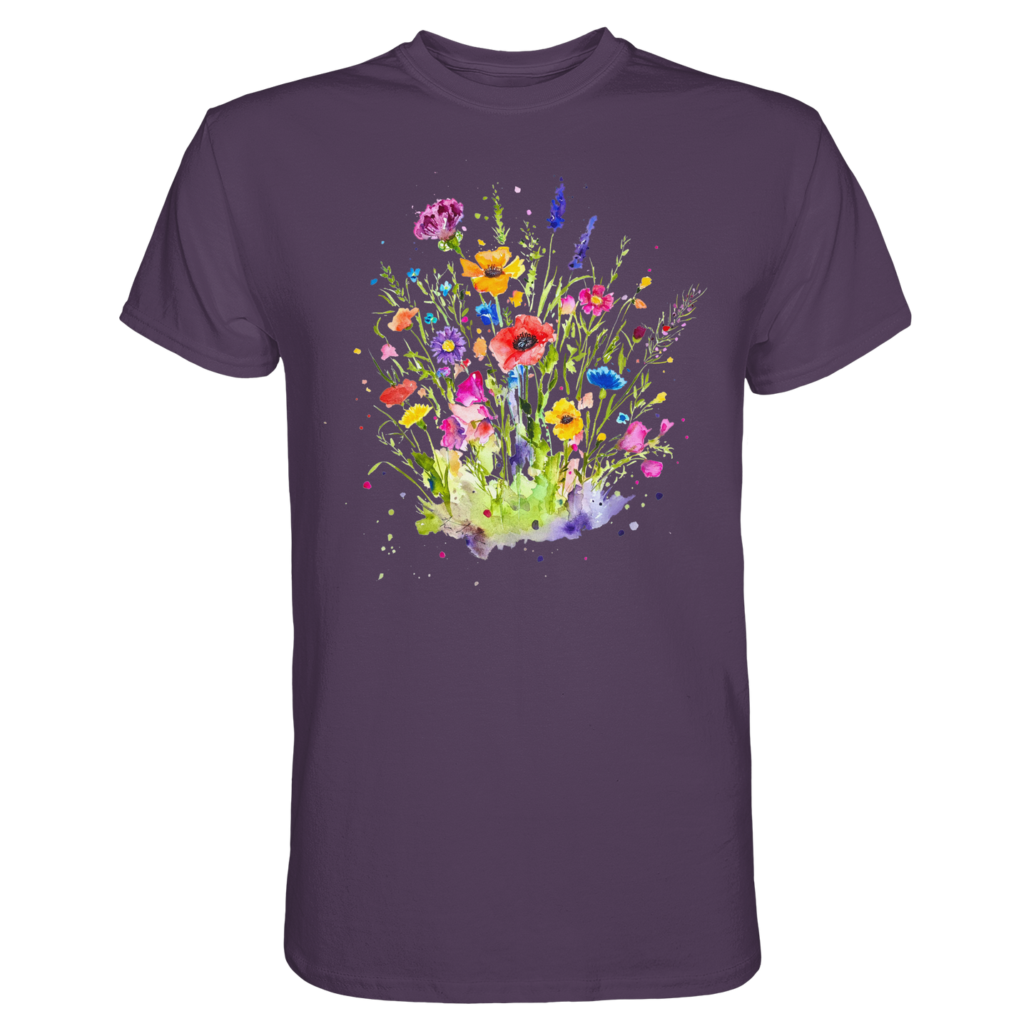 Wildblumen in Aquarell - Premium Shirt