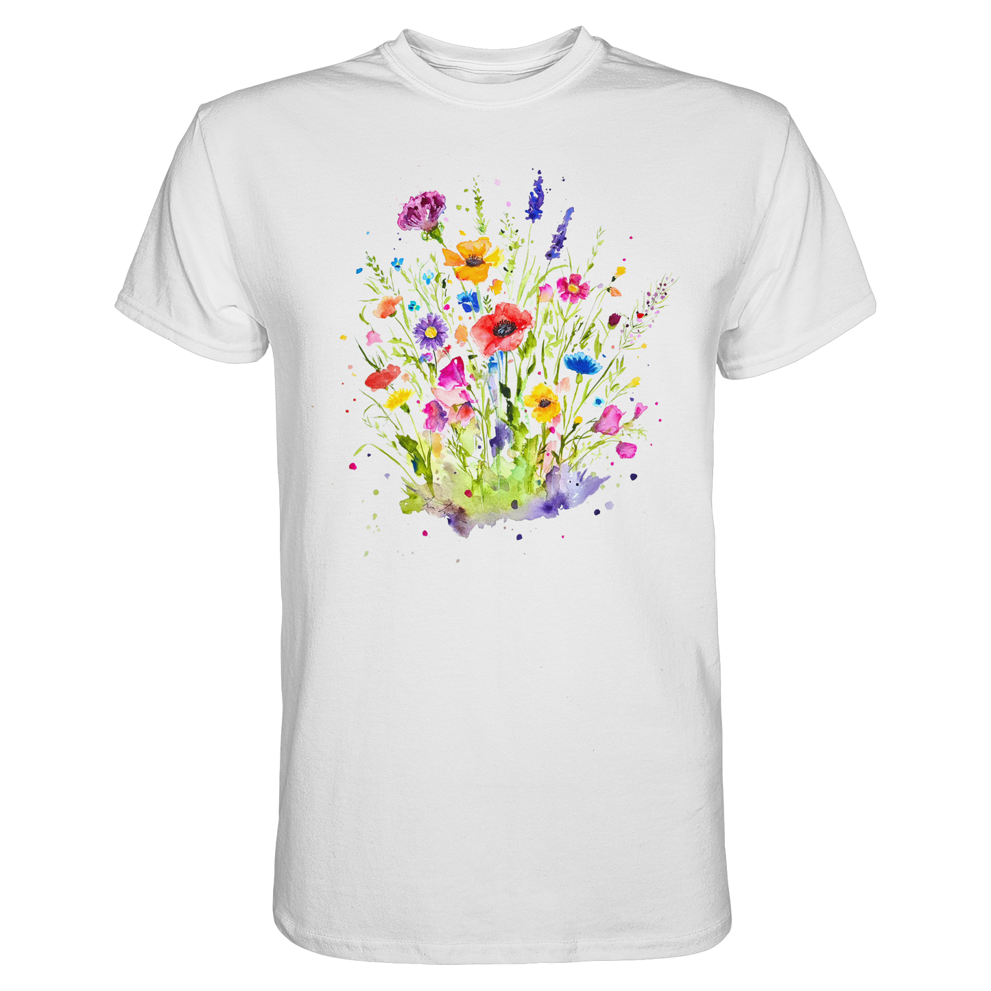 Wildblumen in Aquarell - Premium Shirt