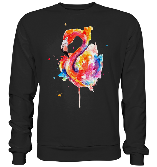Buntes Flamingo - Premium Sweatshirt