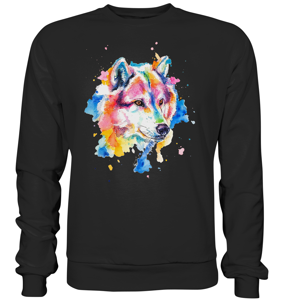 Bunter Wolf - Premium Sweatshirt