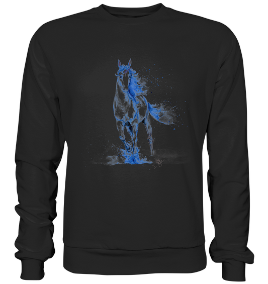Blaues Einhorn - Premium Sweatshirt