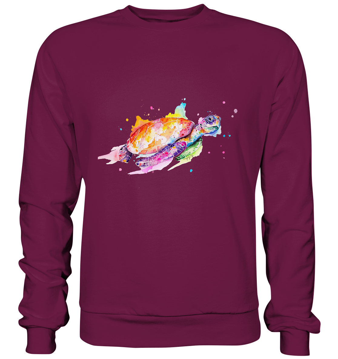Bunte Meeresschildkröte - Premium Sweatshirt