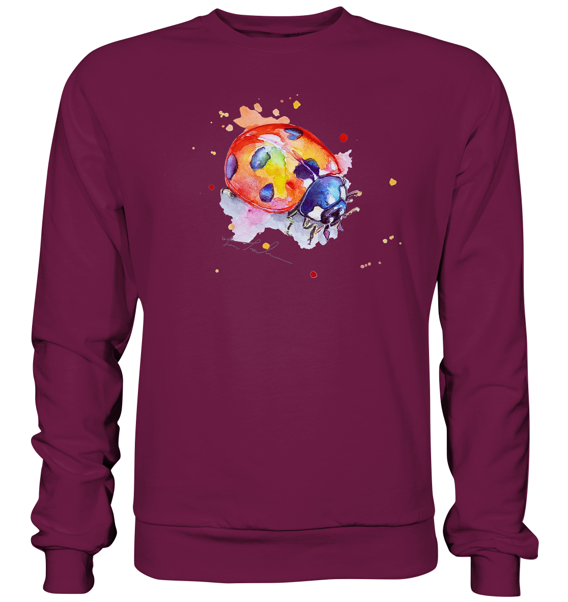 Bunter Marienkäfer - Premium Sweatshirt