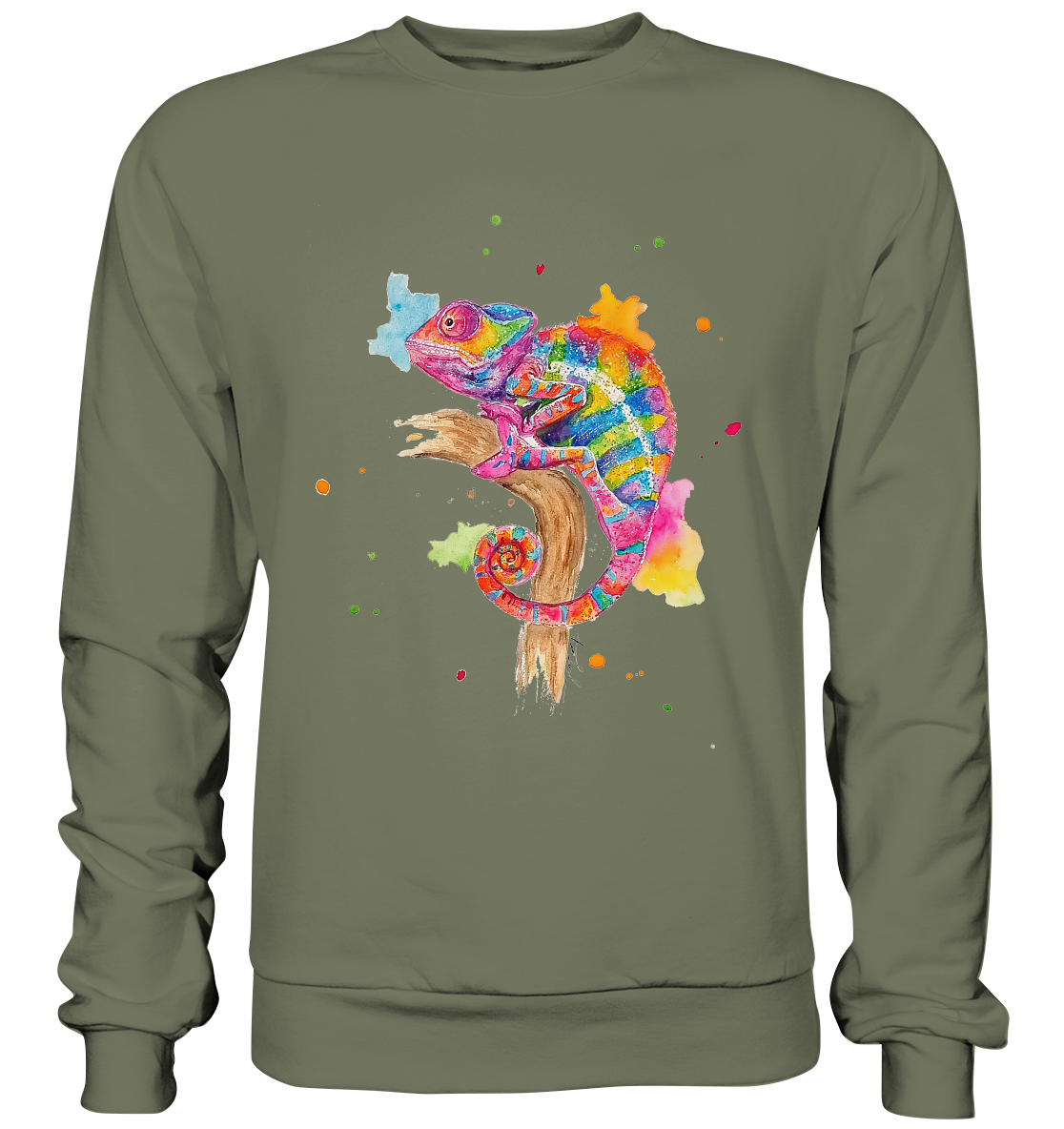 Buntes Chamäleon - Premium Sweatshirt