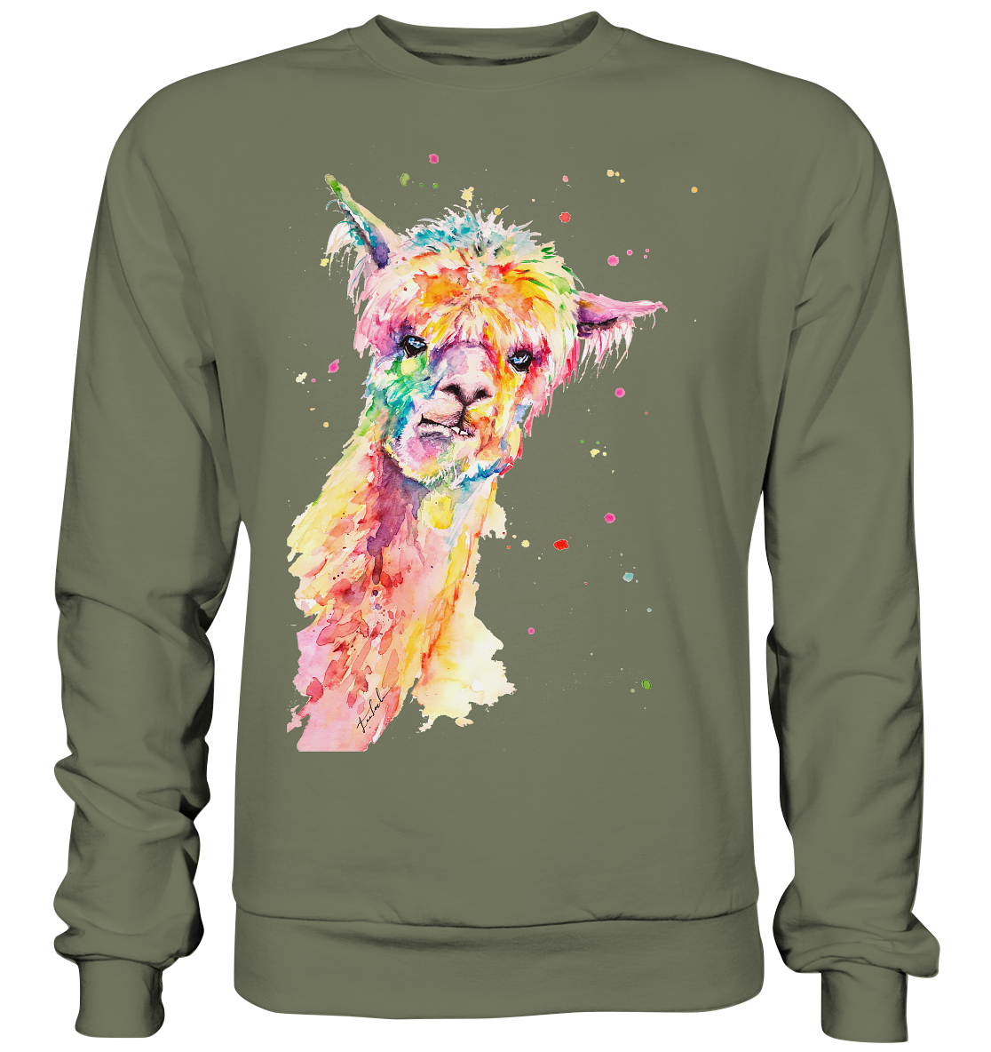 Lustiges Alpaka - Premium Sweatshirt