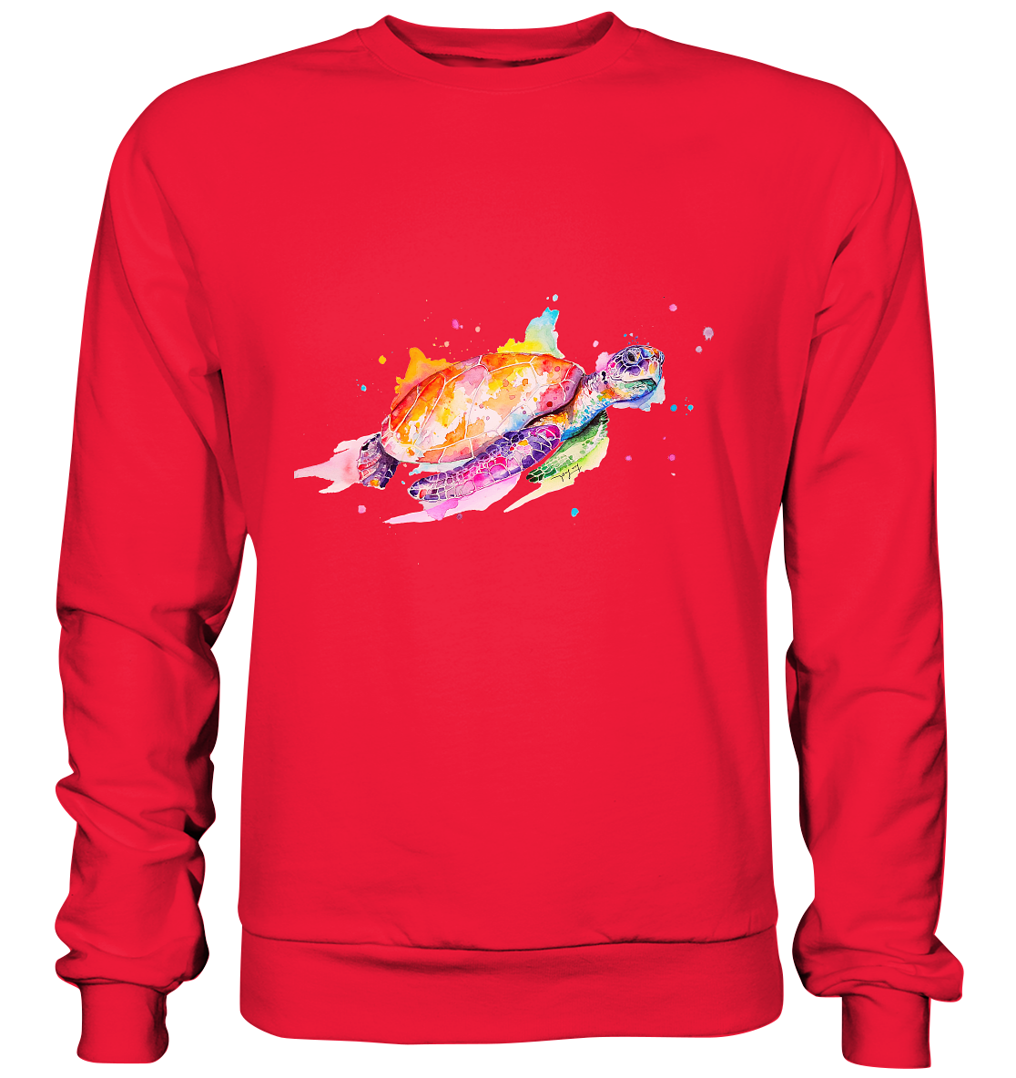 Bunte Meeresschildkröte - Premium Sweatshirt