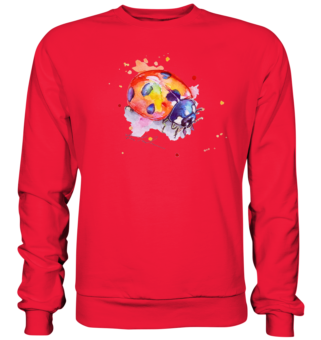 Bunter Marienkäfer - Premium Sweatshirt