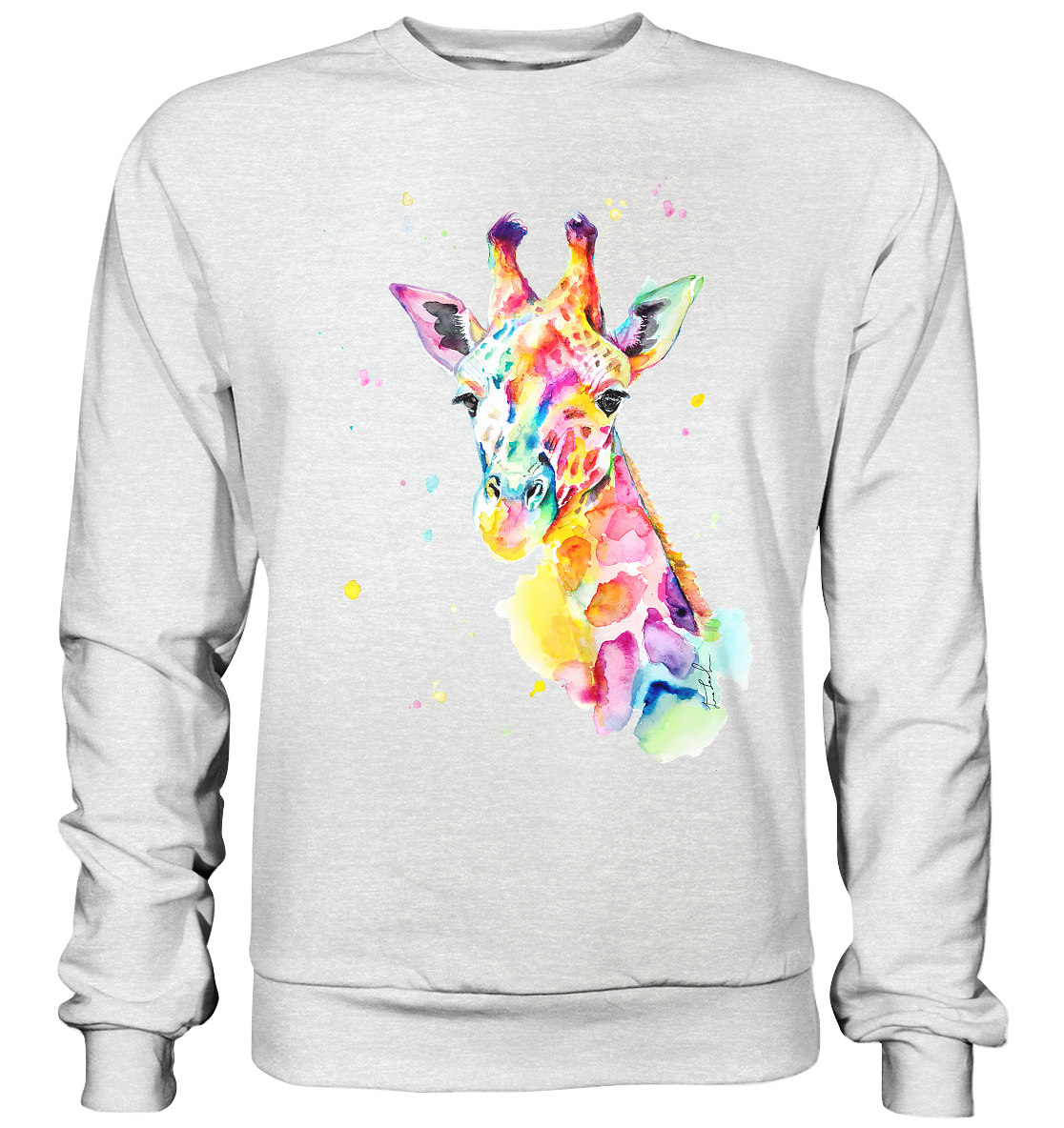 Bunte Giraffe - Premium Sweatshirt