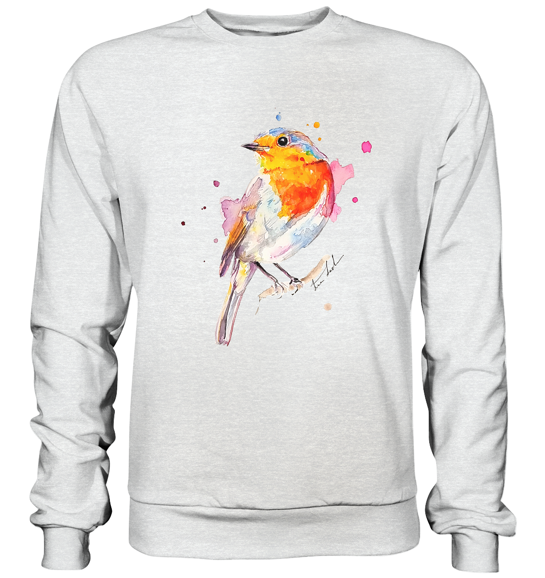 Buntes Rotkehlchen - Premium Sweatshirt