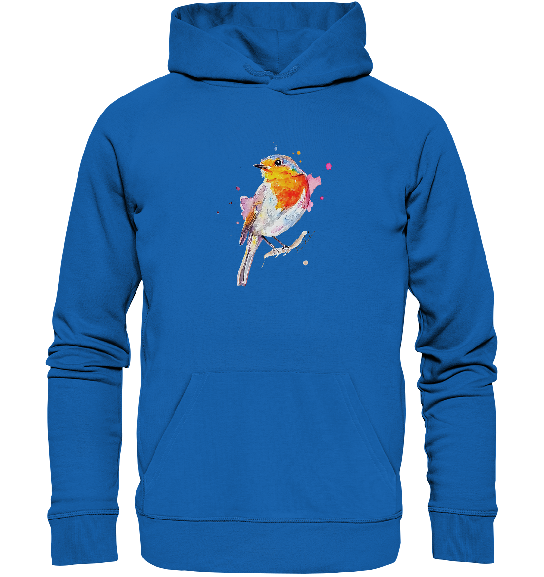 Buntes Rotkehlchen - Premium Unisex Hoodie