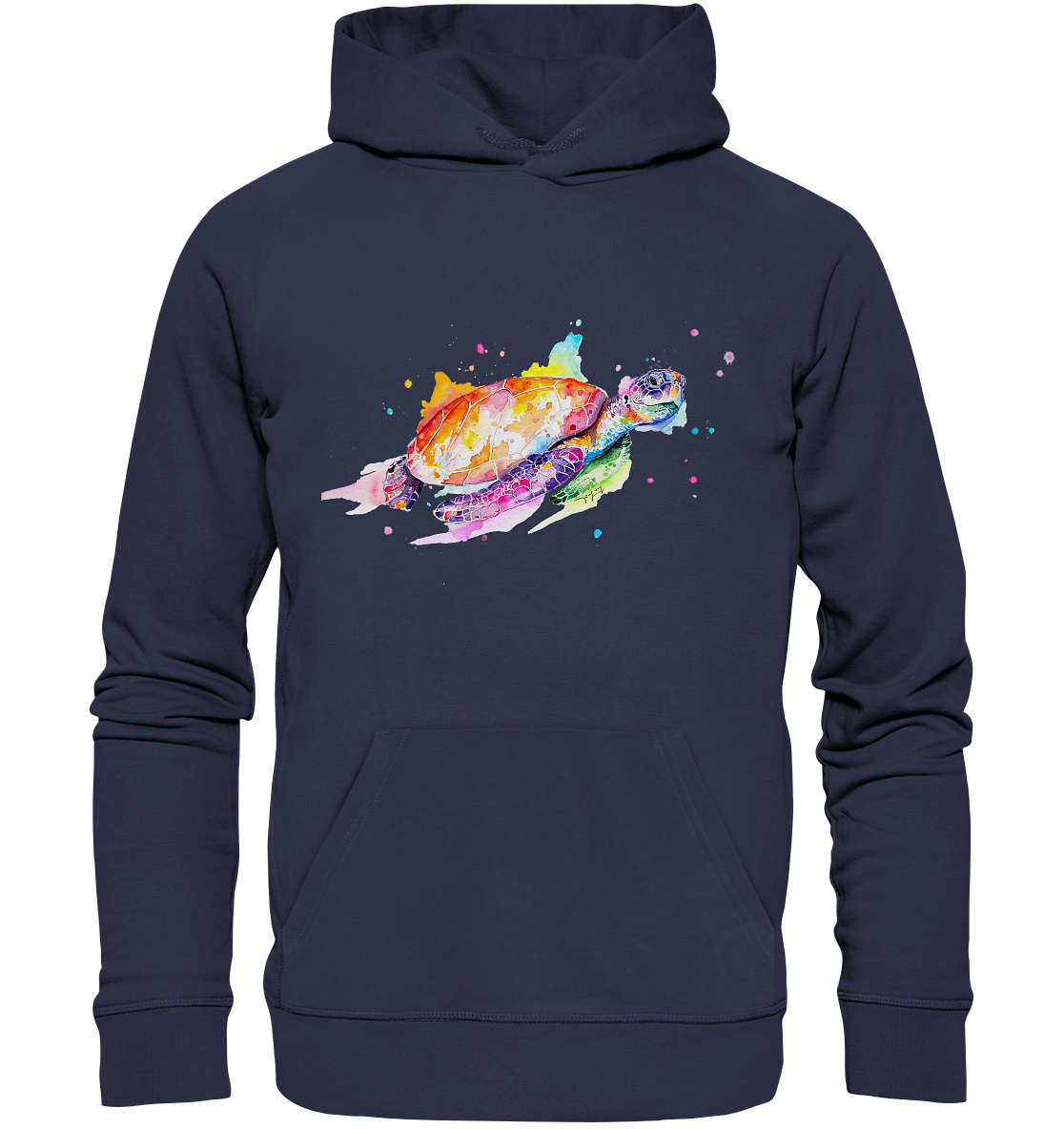 Bunte Meeresschildkröte - Premium Unisex Hoodie