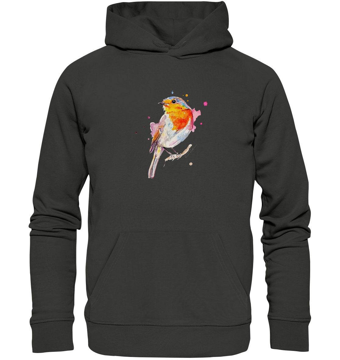 Buntes Rotkehlchen - Premium Unisex Hoodie