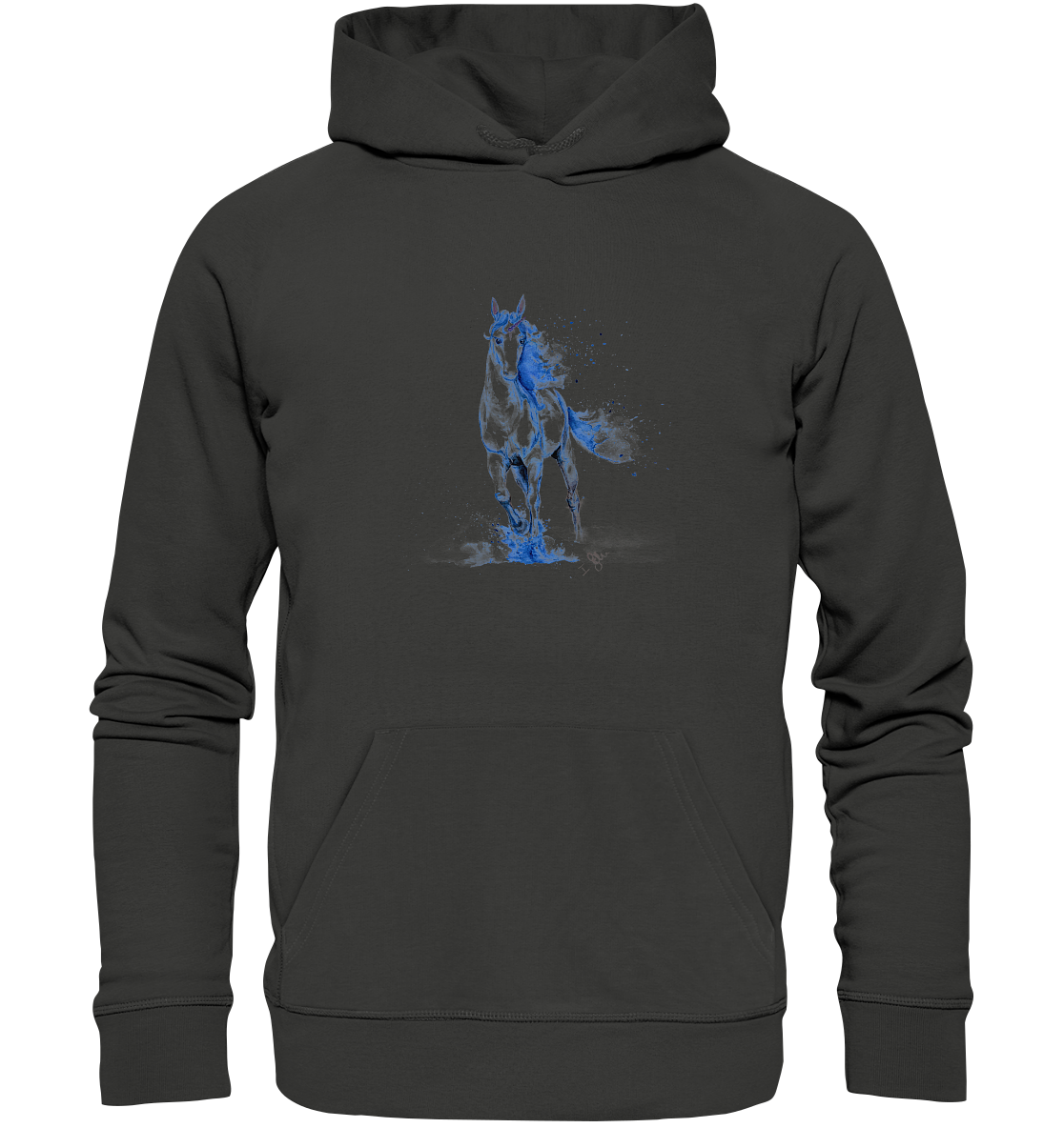 Blaues Einhorn - Premium Unisex Hoodie