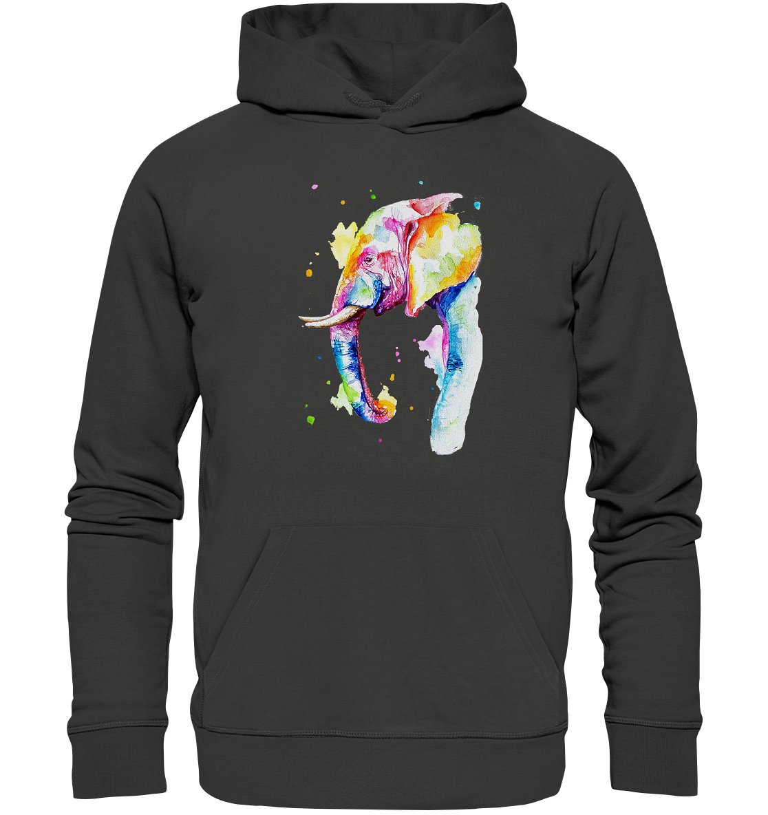 Bunter Elefant - Premium Unisex Hoodie