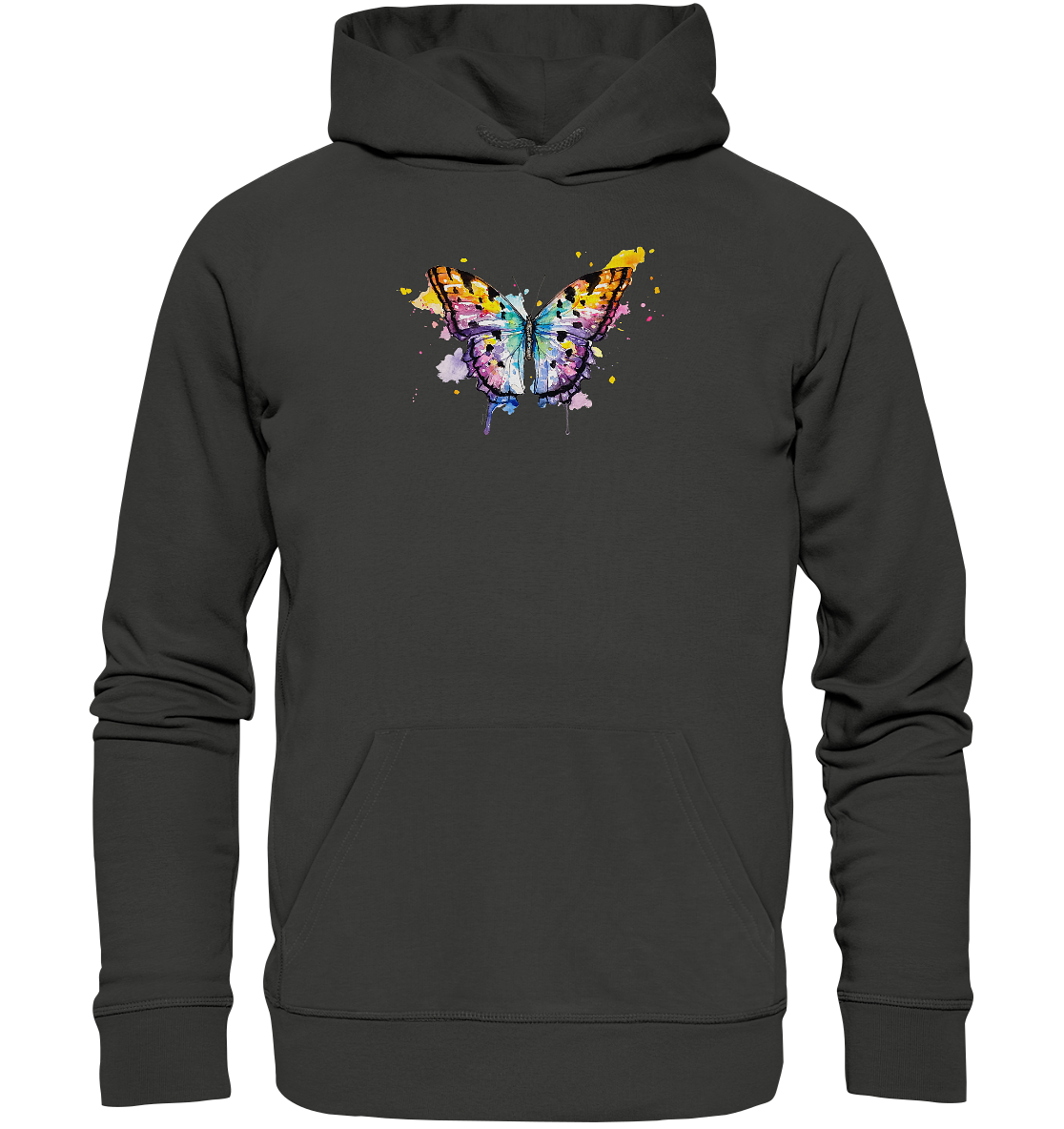 Bunter Schmetterling - Premium Unisex Hoodie