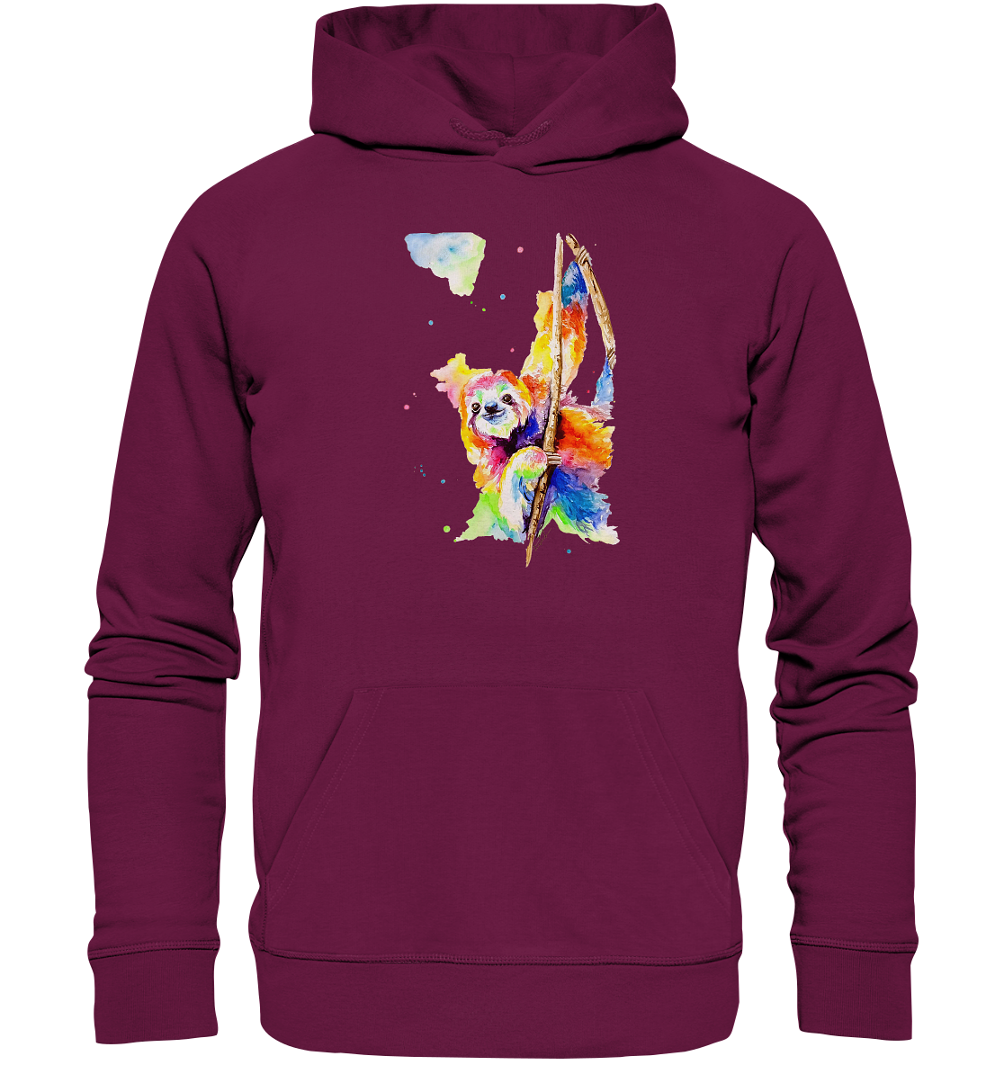 Buntes Faultier - Premium Unisex Hoodie