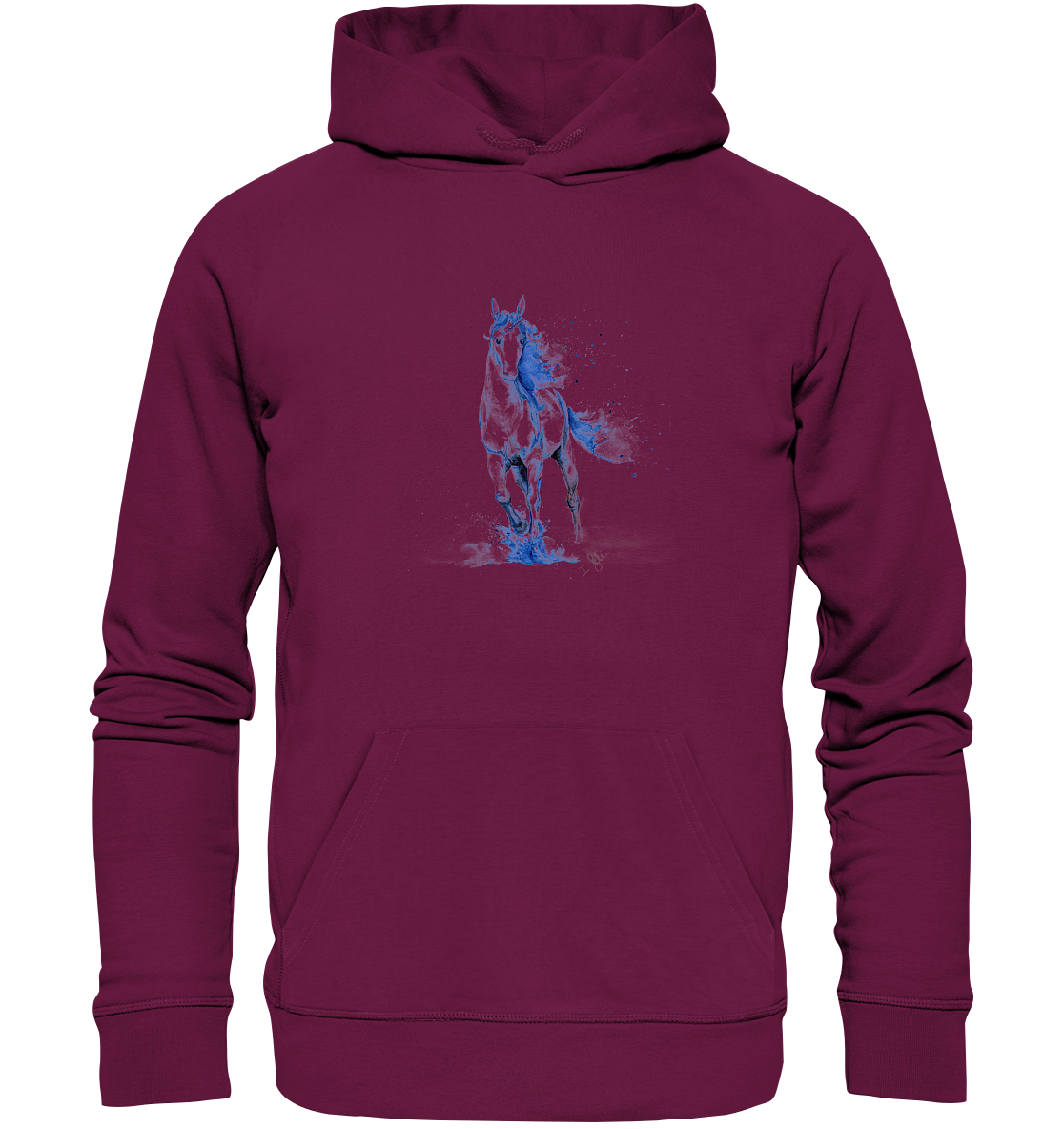 Blaues Einhorn - Premium Unisex Hoodie